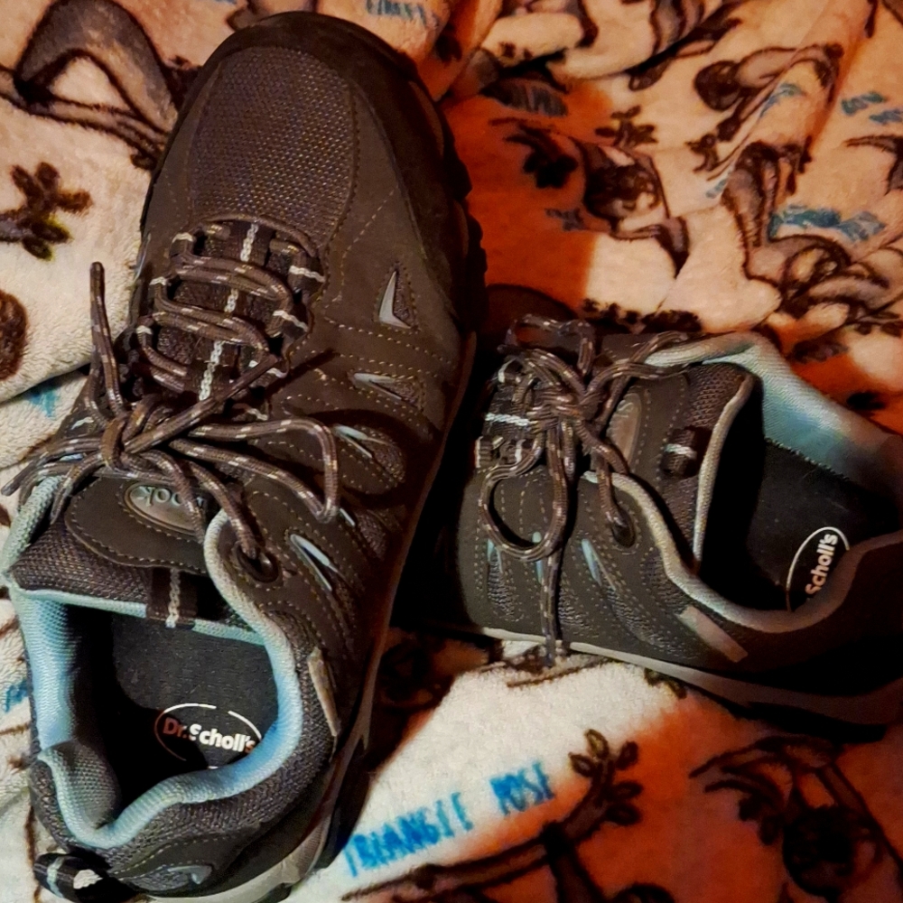 Shulook hiking shoes, size 8.5, color gray-blue